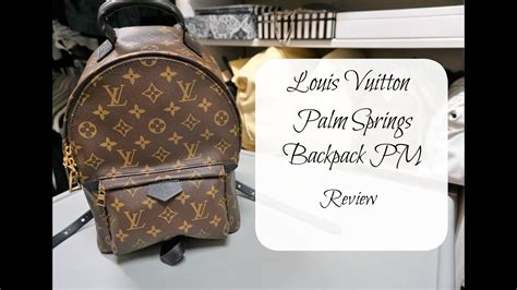 louis vuitton palm springs backpack pm review